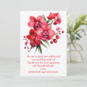 Weddenschap Bedankt Opmerking (Staand voorkant)