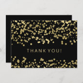 Weddenschap Bedankt Opmerking Gold Foil Confetti (Voorkant / Achterkant)
