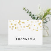 Weddenschap Bedankt Opmerking Gold Foil Glitter Li (Staand voorkant)