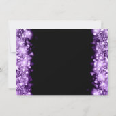 Weddenschap Bedankt Opmerking Spaarlicht Paars Notitiekaartje (Achterkant)
