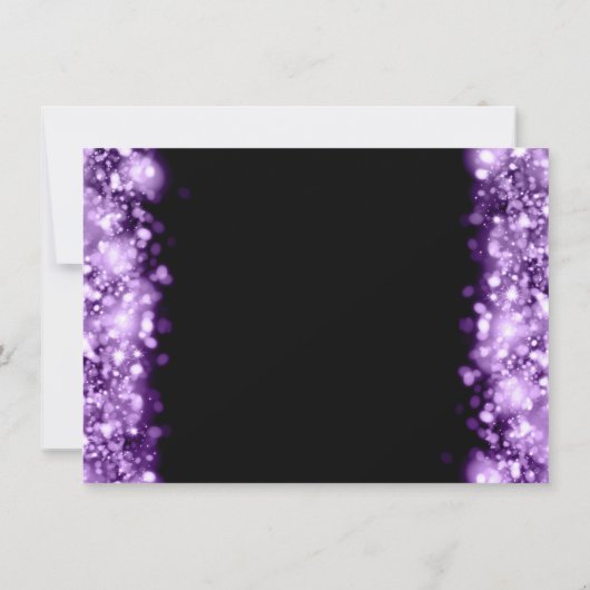 Weddenschap Bedankt Opmerking Spaarlicht Paars Notitiekaartje (Achterkant)