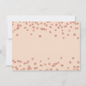 Weddenschap Bedankt Roos Gold Glitter Confetti Blu (Achterkant)