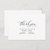 Weddenschap Bedankt RSVP Kaartje (Voorkant / Achterkant)