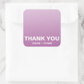 Weddenschap Bedankt Vierkante Sticker (Tas)