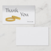 Weddenschap Bedankt Visitekaartje (Voorkant / Achterkant)