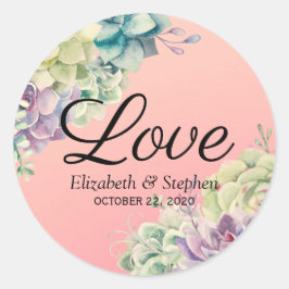 Weddenschap Bedankt voor de grafische Waterverf Su Ronde Sticker