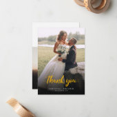 Weddenschap Bedankt voor het schrijven van vaste f Notitiekaartje (Voorkant / Achterkant in situ)