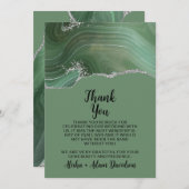 Weddenschap Bedankt voor je creditcard Sage Agate  (Voorkant / Achterkant)