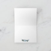 Weddenschap Bedankt | Waterverf Dusty Blue Floral (Binnen)