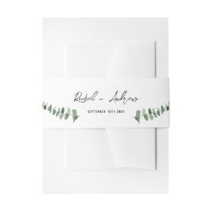 Weddenschap Belly Band Uitnodigingen Wikkel