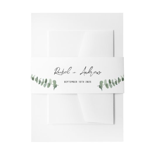 Weddenschap Belly Band Uitnodigingen Wikkel (Voorkant Voorbeeld)