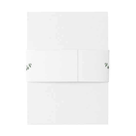 Weddenschap Belly Band Uitnodigingen Wikkel (Achterkant Voorbeeld)