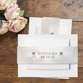 Weddenschap Belly Band Uitnodigingen Wikkel