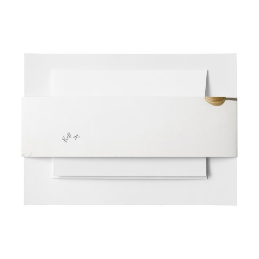 Weddenschap Belly Band Uitnodigingen Wikkel (Voorkant Voorbeeld)