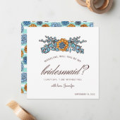 Weddenschap | Bent u mijn Bridesmaid? Notitiekaartje (Voorkant / Achterkant in situ)