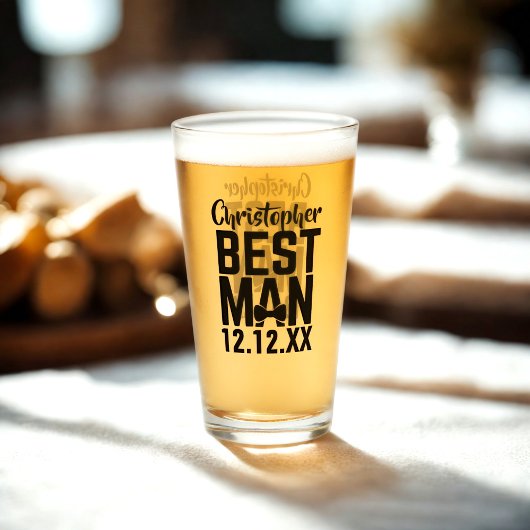 Weddenschap Best Man Glass Tumbler