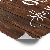 Weddenschap Beste dag Land Western Ja Dag Poster (Hoek)