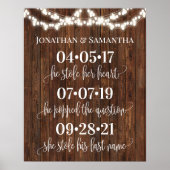 Weddenschap Beste dag Land Western Ja Dag Poster (Voorkant)