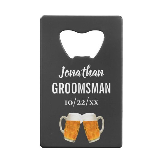 Weddenschap Beste man Bachelor Party Favor Beer Ch Creditkaart Flessenopener (Achterkant)