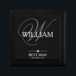 Weddenschap Beste man Gift Custom Name Modern Cute Cadeaudoosje<br><div class="desc">Bruiloft Beste Man Gift Custom Name Modern Schattige Keepsake Gift Box. Klik op personaliseer deze sjabloon om deze snel en eenvoudig aan te passen met jouw naam en datum. Overeenkomende Best Man Cadeauartikelen in de winkel. Wordt snel wereldwijd verzonden. Bruiloft Beste Man Gift Custom Name Modern Schattige Keepsake Gift Box....</div>