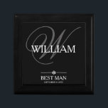 Weddenschap Beste man Gift Custom Name Modern Cute Cadeaudoosje<br><div class="desc">Bruiloft Beste Man Gift Custom Name Modern Schattige Keepsake Gift Box. Klik op personaliseer deze sjabloon om deze snel en eenvoudig aan te passen met jouw naam en datum. Overeenkomende Best Man Cadeauartikelen in de winkel. Wordt snel wereldwijd verzonden. Bruiloft Beste Man Gift Custom Name Modern Schattige Keepsake Gift Box....</div>