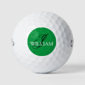 Weddenschap Beste man Gift Monogram Aangepaste spo Golfballen (Voorkant)