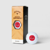 Weddenschap Beste man Gift Monogram Naam Cool Aang Golfballen (Verpakking)