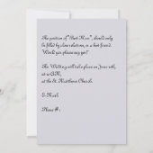 Weddenschap "Beste man" Verzoek Slate Blue Series (Achterkant)