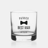 Weddenschap Beste man Whisky Glas (Voorkant)