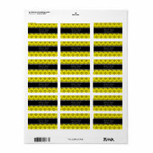 Weddenschap bevoordeelt Gele demker Etiket (Full Sheet)