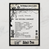 Weddenschap bij afspeelbrief programmakaart (Voorkant)