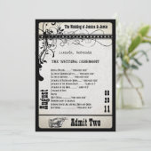 Weddenschap bij afspeelbrief programmakaart (Staand voorkant)