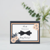 Weddenschap Black Pearl Watus Ring Bearer-kaart Briefkaart (Staand voorkant)