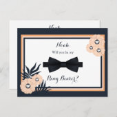 Weddenschap Black Pearl Watus Ring Bearer-kaart Briefkaart (Voorkant / Achterkant)