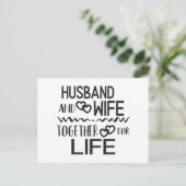 Weddenschap Black White Bride Groom Love Jubileum Briefkaart (Staand voorkant)