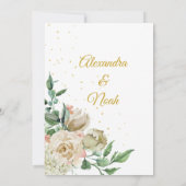 Weddenschap Black White Elegant Floral Pink Chic R Kaart (Achterkant)