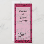 Weddenschap Bladwijzer voor liefdesharten (Voorkant)