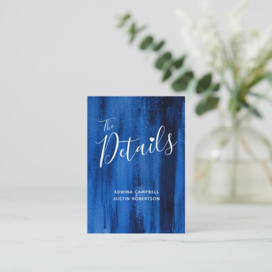 Weddenschap: blauwe kaart voor sapphire art bijlag (Staand voorkant)