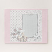 Weddenschap, bloemen, bruiloft, kinderen, deli legpuzzel (Horizontaal)