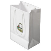 Weddenschap Bloemenmeisje Basket White Gift Bag Medium Cadeauzakje (Voorkant Gekanteld)