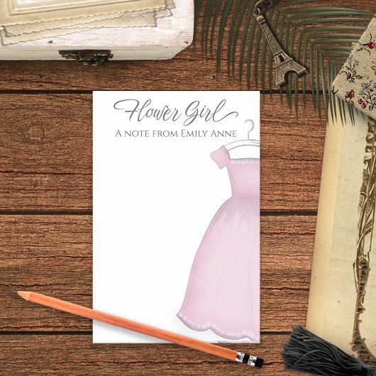 Weddenschap Bloemenmeisje Cute Dress Custom Post-it® Notes