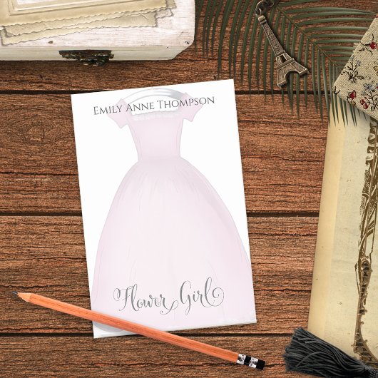 Weddenschap Bloemenmeisje Cute  Dress Custom Post-it® Notes