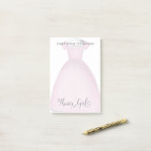 Weddenschap Bloemenmeisje Cute  Dress Custom Post-it® Notes (Op bureau)