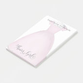 Weddenschap Bloemenmeisje Cute  Dress Custom Post-it® Notes (Schuin)