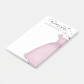 Weddenschap Bloemenmeisje Cute Dress Custom Post-it® Notes (Schuin)