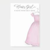 Weddenschap Bloemenmeisje Cute Dress Custom Post-it® Notes (Voorkant)