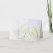 Weddenschap, Bloemenmeisje, roze Gerbera Kaart (Achterkant)