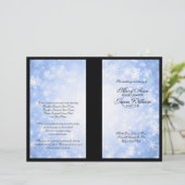 Weddenschap Blue Winter Wonderland Sparkle (Staand voorkant)