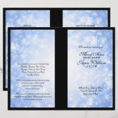 Weddenschap Blue Winter Wonderland Sparkle (Voorkant / Achterkant)