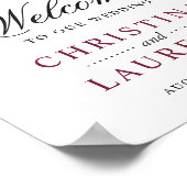 Weddenschap | Blush Pink Oranje bloemen van Bourgo Poster (Hoek)